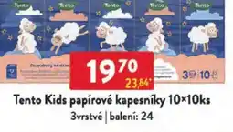 Qanto Tento Kids papírové kapesníky nabídka