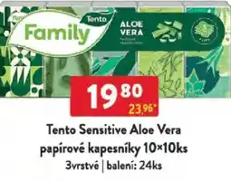 Qanto Tento Sensitive Aloe Vera papírové kapesníky nabídka