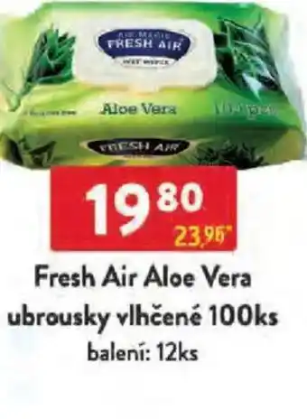 Qanto Fresh Air Aloe Vera ubrousky vlhčené nabídka