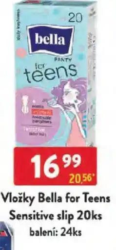 Qanto Vložky Bella for Teens Sensitive slip nabídka