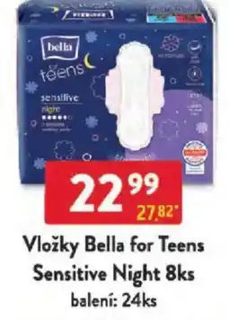 Qanto Vložky Bella for Teens Sensitive Night nabídka