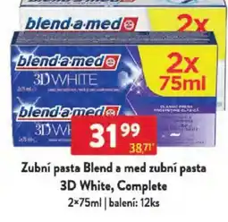 Qanto Zubní pasta Blend a med zubní pasta 3D White, Complete nabídka