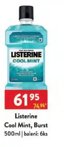 Qanto Listerine Cool Mint, Burst nabídka