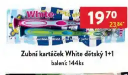 Qanto Zubní kartáček White dětský 1+1 nabídka
