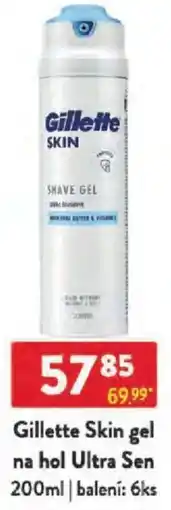 Qanto Gillette Skin gel na hol Ultra Sen nabídka