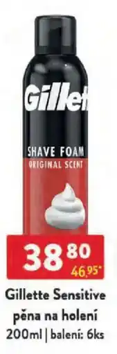 Qanto Gillette Sensitive pěna na holení nabídka