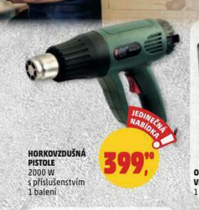 Penny Market Horkovzdušná pistole nabídka