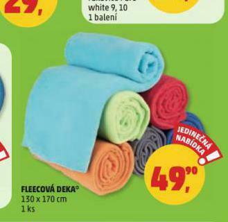 Penny Market Fleecová deka nabídka