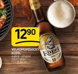 Flop VELKOPOPOVICKÝ KOZEL světlé výčepní nabídka