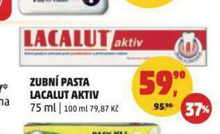 Penny Market Zubní pasta lacalut aktiv nabídka