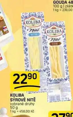 Flop KOLIBA SÝROVÉ NITĚ vybrané druhy nabídka