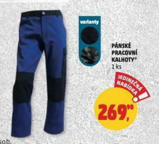 Penny Market Pánské pracovní kalhoty nabídka