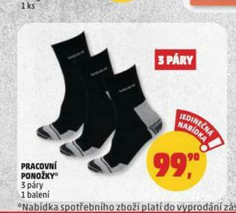 Penny Market Pracovní ponožky nabídka
