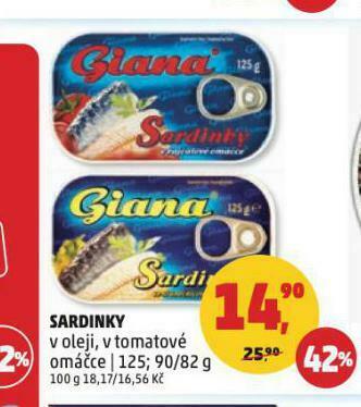 Penny Market Sardinky nabídka