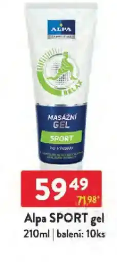 Qanto Alpa SPORT gel nabídka