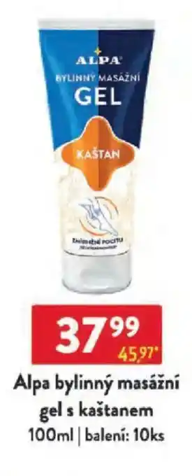 Qanto Alpa bylinný masážní gel s kaštanem nabídka