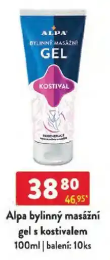 Qanto Alpa bylinný masážní gel s kostivalem nabídka