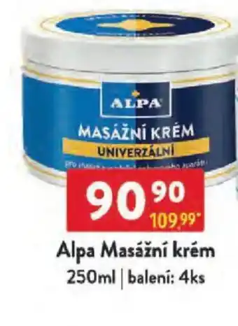 Qanto Alpa Masážní krém nabídka