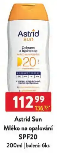 Qanto Astrid Sun Mléko na opalování SPF20 nabídka