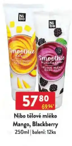 Qanto Nibo tělové mléko Mango, Blackberry nabídka