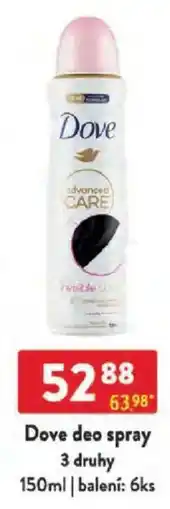 Qanto Dove deo spray nabídka