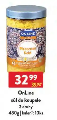 Qanto OnLine sůl do koupele nabídka