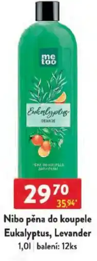Qanto Nibo pěna do koupele Eukalyptus, Levander nabídka