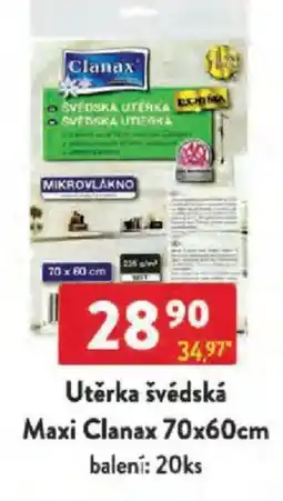 Qanto Utěrka švédská Maxi Clanax nabídka