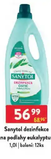 Qanto Sanytol dezinfekce na podlahy eukalyptus nabídka