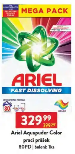 Qanto Ariel Aquapuder Color prací prášek 80PD nabídka