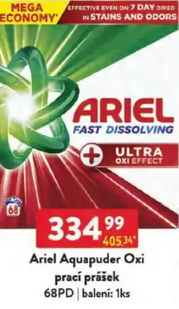 Qanto Ariel Aquapuder Oxi prací prášek 68PD nabídka