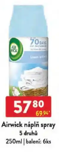 Qanto Airwick náplň spray nabídka