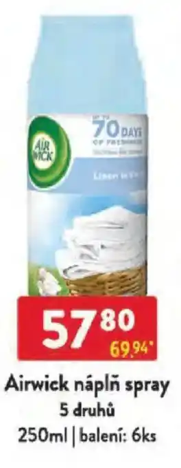 Qanto Airwick náplň spray nabídka