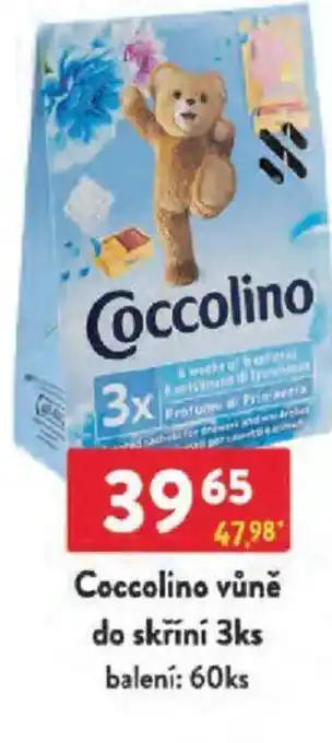 Qanto Coccolino vůně do skříní nabídka