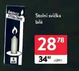 Qanto Stolní svíčka bílá nabídka