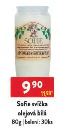 Qanto Sofie svíčka olejová bílá nabídka