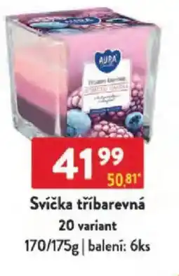 Qanto Svíčka tříbarevná nabídka