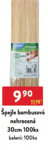 Qanto Špejle bambusová nehrocená nabídka