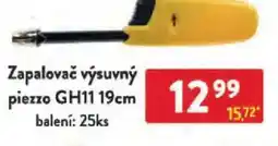 Qanto Zapalovač výsuvný piezzo GH11 19cm nabídka
