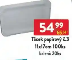 Qanto Tácek papírový č.3 nabídka
