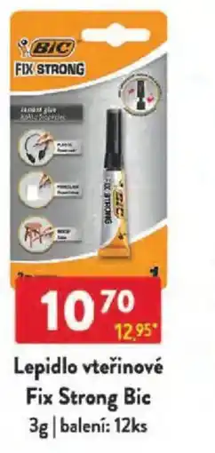 Qanto Lepidlo vteřinové Fix Strong Bic nabídka