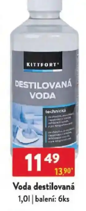 Qanto Voda destilovaná nabídka