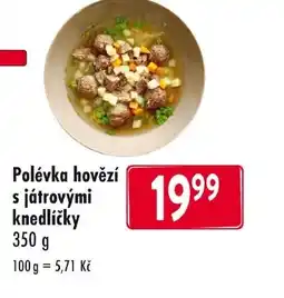Qanto Polévka hovězí s játrovými knedlíčky nabídka