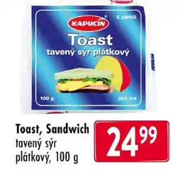 Qanto Toast, Sandwich nabídka