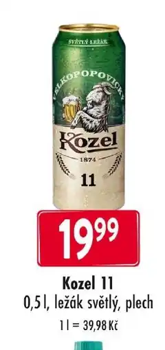 Qanto Kozel 11, ležák světlý, plech nabídka