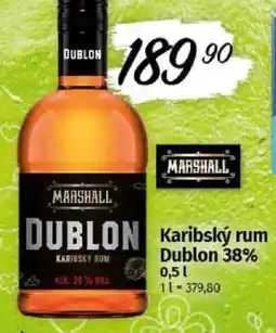 COOP TIP Karibský rum Dublon 38% nabídka