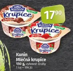 COOP TIP Kunín Mléčná krupice nabídka