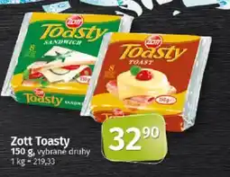 COOP TIP Zott Toasty nabídka