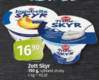 COOP TIP Zott Skyr nabídka