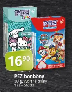 COOP TIP PEZ bonbóny nabídka